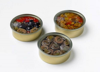 Different canned food in CANPEEL® packaging