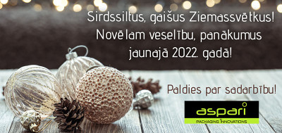 Priecīgus Ziemassvētkus un Laimīgu Jauno Gadu!